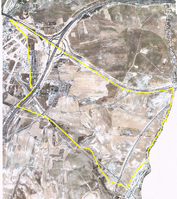 Vista aerea de Los Ahijones en otono de 2003