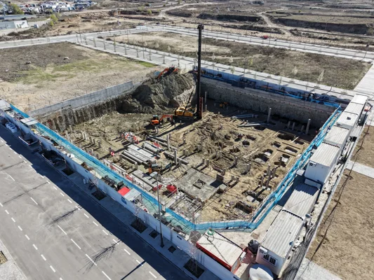 Vista aérea obras Los Ahijones