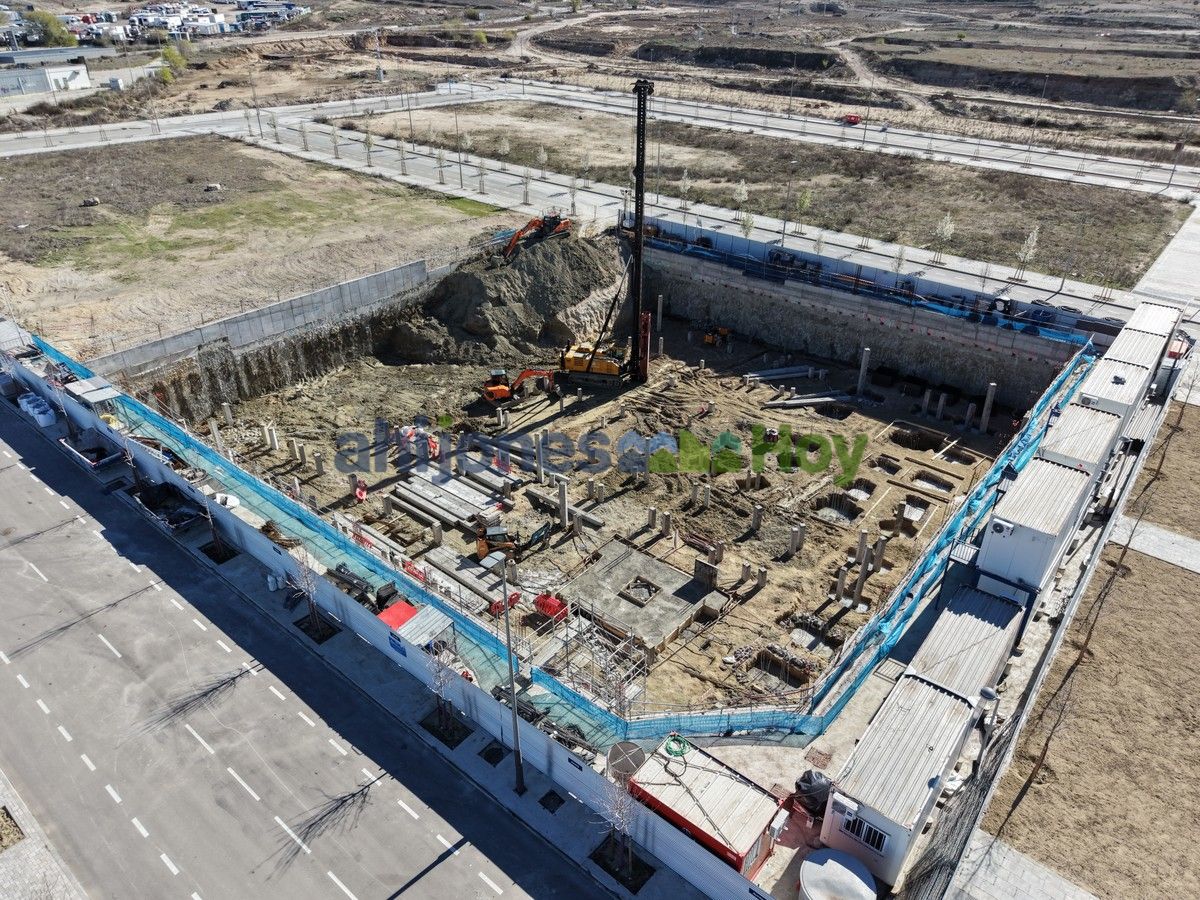 Vista aérea obras Los Ahijones