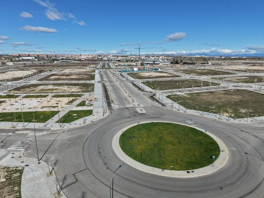 Vista aérea obras Los Ahijones