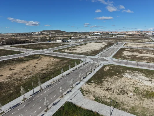 Vista aérea obras Los Ahijones