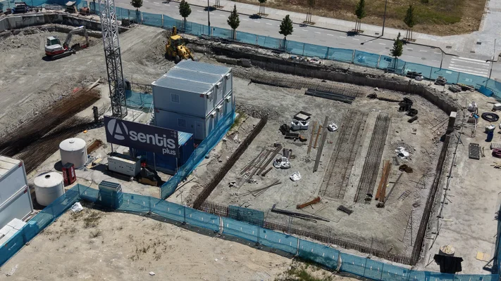 Vista aérea obras Los Ahijones