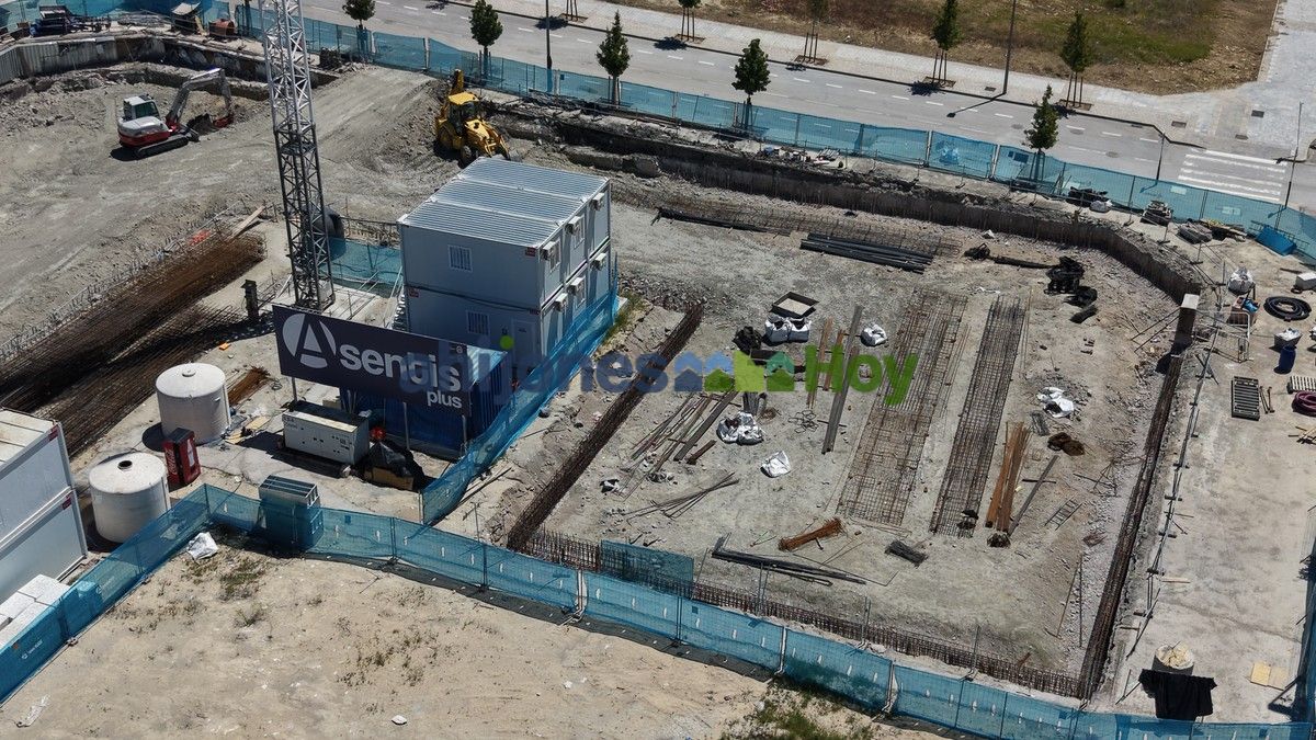 Vista aérea obras Los Ahijones