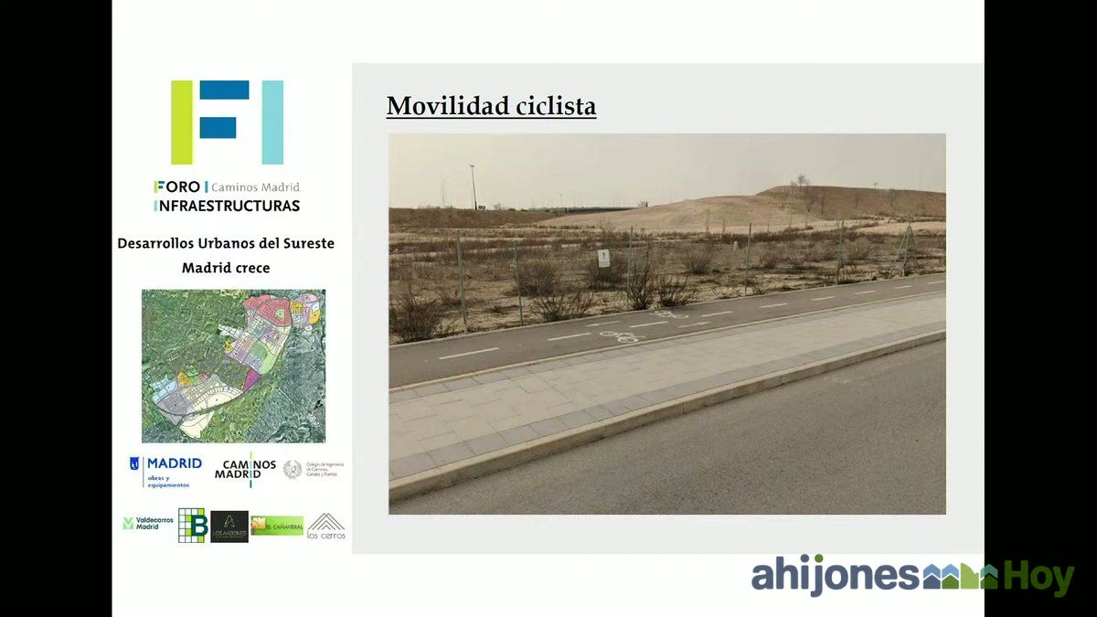 Carril bici en uno de los desarrollos del Sureste